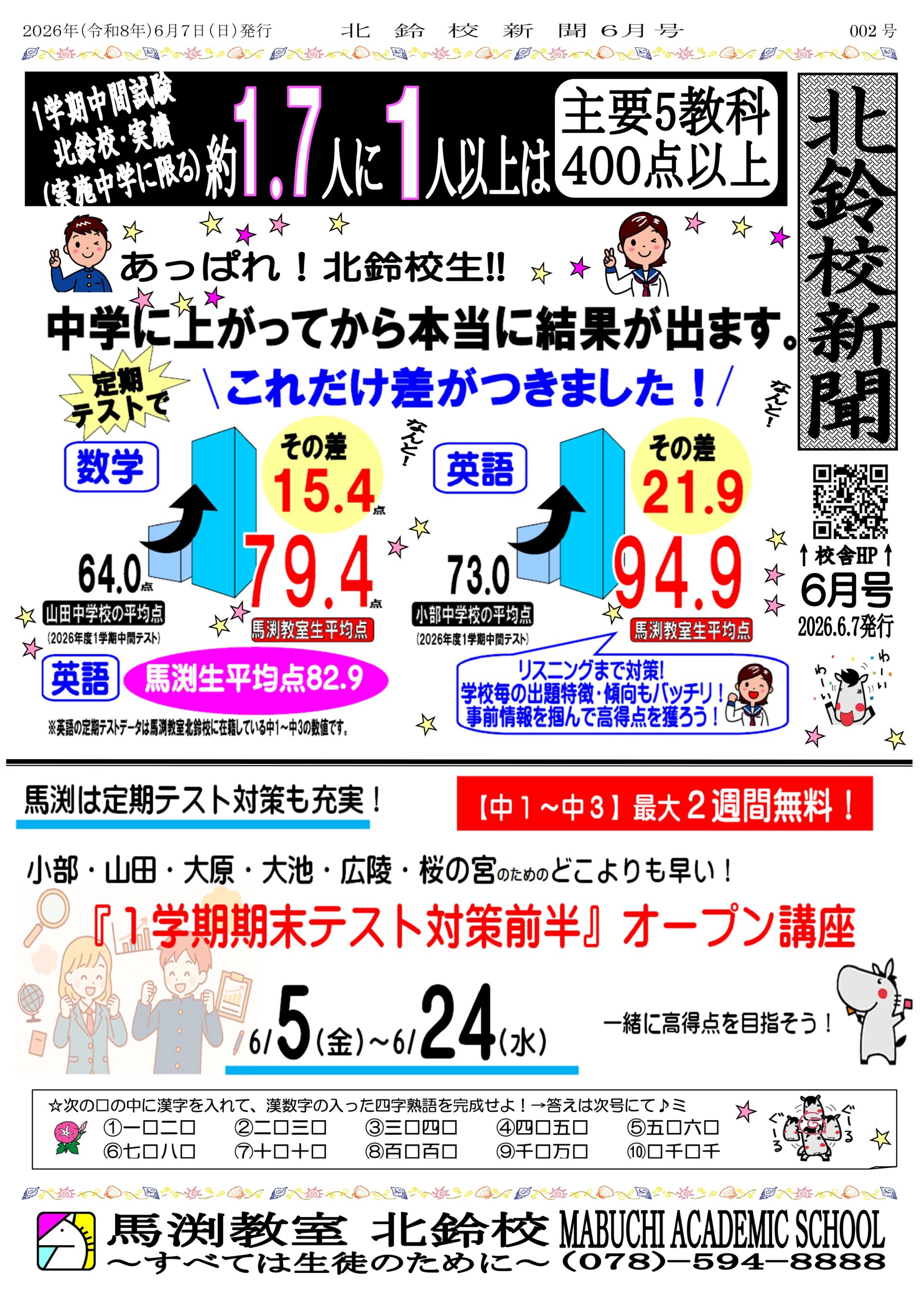 北鈴校｜馬渕教室 高校受験コース